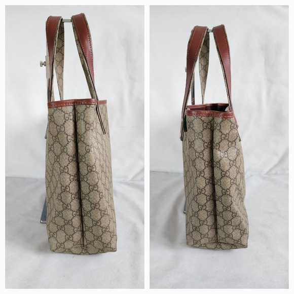 GUCCI GG Supreme Web Loop Tote Bag - Picture 8 of 13
